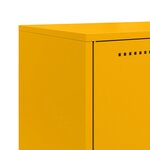 vidaXL Buffet jaune moutarde 68 5x38 5x107 cm acier