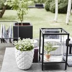 Capi Jardinière Urban Smooth carré 40x40x40 cm noir KBL903