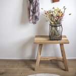 Banc + Tabouret en teck BARCELONA 50/ 90 cm
