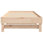 vidaXL Lit coulissant 2x(80x200) cm Bois de pin massif