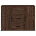 vidaXL Buffet chêne marron 90 5x29 5x65 cm bois d'ingénierie