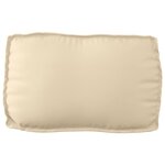 vidaXL Coussin de palette pour dossier Beige 70x40x12 cm en tissu Oxford