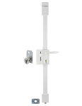THIRARD - Serrure en applique Targa A2P* à tirage pour entrée  gauche  3pts  Transit2 30x65mm  axe 45mm  blanc  4 clés