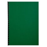 Paquet De 100 Couvertures Grain Cuir Pour Reliure A4 - Vert Foncé - Clairefontaine