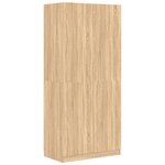 vidaXL Garde-robe Chêne sonoma 90x52x200 cm Bois d’ingénierie