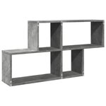 vidaXL Étagère murale gris béton 100x20x53 cm bois d'ingénierie