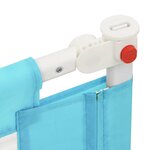 vidaXL Barrière de sécurité de lit enfant Bleu 90x25 cm Tissu