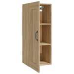 vidaXL Armoire suspendue Chêne sonoma 35x34x90 cm Bois d'ingénierie