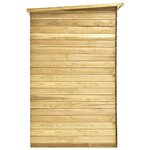 vidaXL Abri à vélo de jardin 232x110x170 cm Bois de pin imprégné