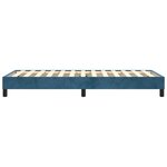 vidaXL Cadre de lit sans matelas bleu foncé 80x200 cm velours