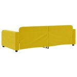 vidaXL Lit de repos jaune 100x200 cm velours