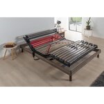 Ensemble matelas + sommier relaxation électrique - 140 x 200 cm - Matelas ressorts ensachés