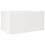 vidaXL Jardinière blanc 90x60x46 cm bois de pin massif