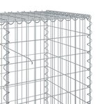 vidaXL Panier gabion avec couvercle 800x50x100 cm fer galvanisé