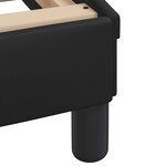 vidaXL Lit avec matelas noir 140x200 cm similicuir