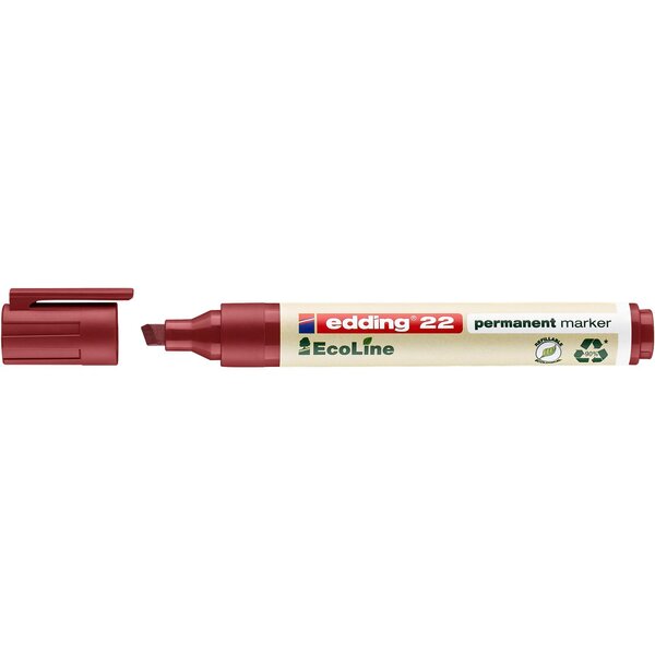Marqueur Permanent 22 Ecoline Rouge 1-5 mm x 10 EDDING