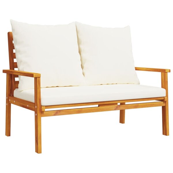 vidaXL Canapé de jardin 120 cm avec coussin bois d'acacia massif