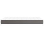 vidaXL Matelas de lit à ressorts ensachés Gris 90x190x20 cm Similicuir