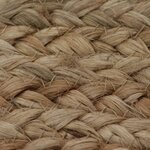 vidaXL Tapis Jute tressé 90 cm rond