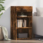 vidaXL Buffet chêne fumé 50x42 5x93 cm bois d'ingénierie