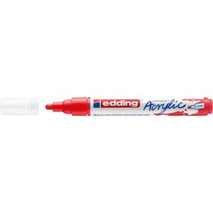 Marqueur Acrylique 5100 Rouge Trafic Pointe Moyenne 2-3 mm EDDING