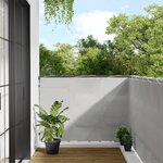 vidaXL Écran de balcon gris clair 120x300 cm 100  polyester oxford