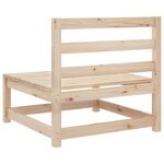 vidaXL Salon de jardin 4 Pièces bois massif de pin