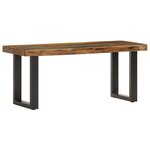 vidaXL Banc 110 cm Bois de récupération solide et acier
