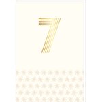 Carte D'anniversaire 7 Ans En Or - Blanc - A Message - Pour Enfant Garçon Fille - 11 5 X 17 Cm - Draeger paris