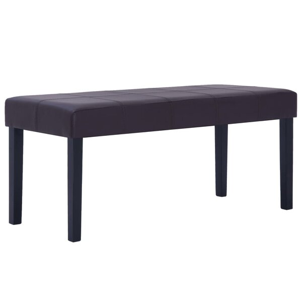 vidaXL Banc 106 cm Marron Similicuir