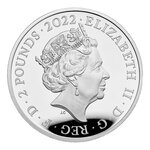 Pièce de monnaie 2 Pounds Royaume-Uni 2022 1 once argent BE – Pierre Lapin