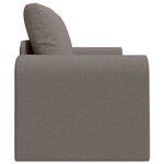 vidaXL Canapé-lit de sol 2-en-1 Taupe 148x71x83 cm Tissu