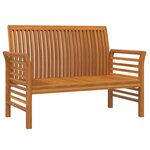 vidaXL Salon de jardin 2 Pièces avec coussins gris foncé Bois massif