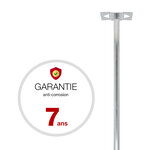 Pied elliptique à sceller pour boîte aux lettres renz - aluminium