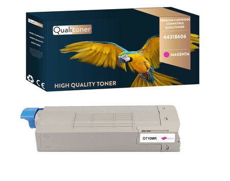 Qualitoner x1 toner 44318606 magenta compatible pour oki