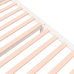 vidaXL Cadre de lit Blanc Bois massif 200x200 cm