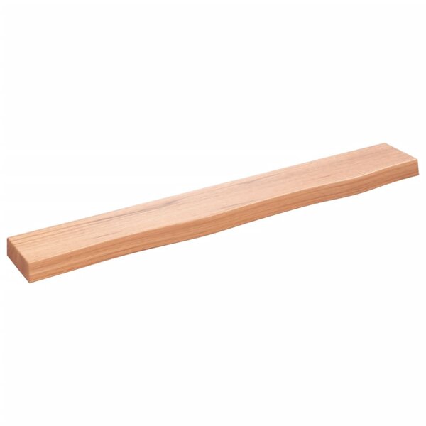 vidaXL Étagère murale marron clair 80x10x4 cm bois chêne massif traité
