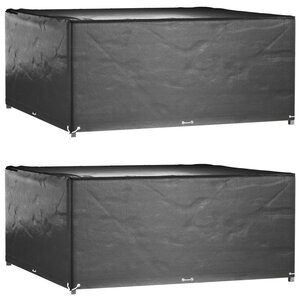 vidaXL Housses de salon de jardin 2 Pièces 16 œillets 205x205x90 cm carré