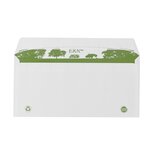 Boite 500 enveloppes recyclées erapure, format dl 110x220mm fenetre 45x100mm 80g gpv