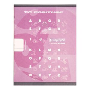 Cahier Piqué Maternelle 8000 T.P Ecriture 17x22 32p L18mm+Uni 90g x 20 CALLIGRAPHE