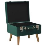 vidaXL Tabourets de rangement lot de 3 Vert Velours