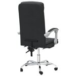 Chaise fauteuil siège pivotante de inclinable de bureau informatique étude similicuir noir 02_0024265