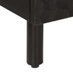 vidaXL Tables de chevet 2 Pièces noir 40x33x46 cm bois de manguier solide