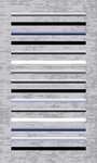 Tapis de salon à rayures 160 x 230 cm - Gris