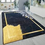 Tapis d'intérieur Feuille 120 x 180 cm - Noir