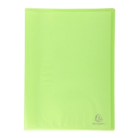 Protège-documents polypropylène semi-rigide 24 x 32 cm - 20 vues  - vert lime
