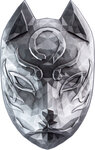 Monnaie en argent g 62.2 (2 oz) millésime 2023 stacker mask series kitsune