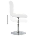 vidaXL Chaises à manger lot de 2 blanc similicuir