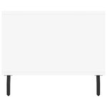 vidaXL Table basse blanc 102x50x40 cm bois d'ingénierie