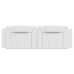 vidaXL Coussin de tête de lit blanc 160 cm similicuir